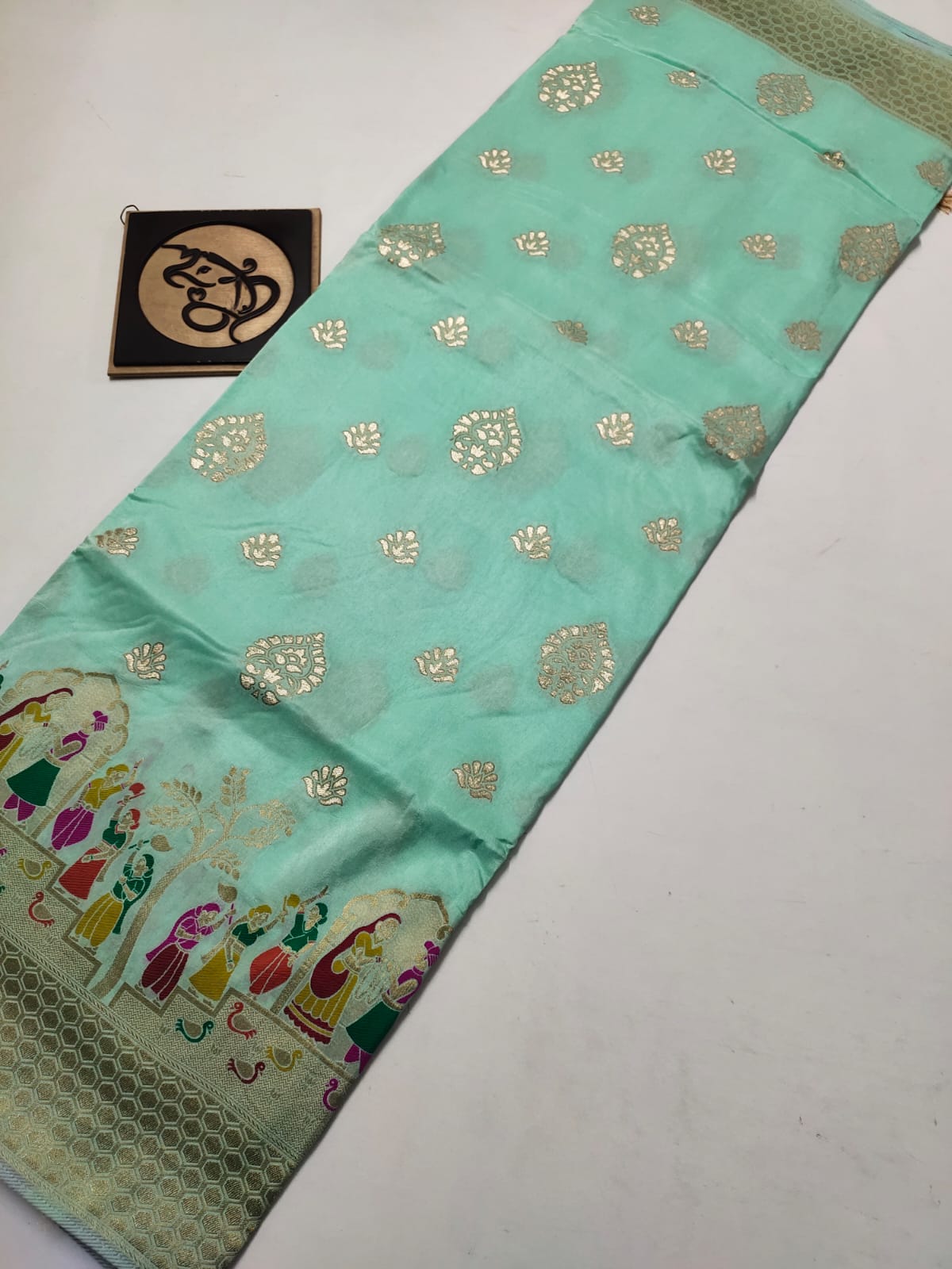 Lavik benaras moonga saree - Saffronfashionindia