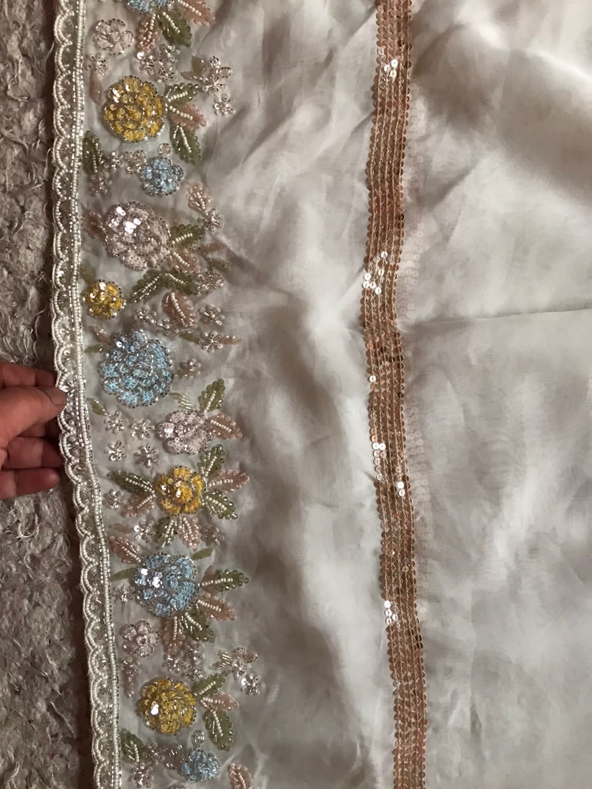 Urvisha premium organza saree - Saffronfashionindia