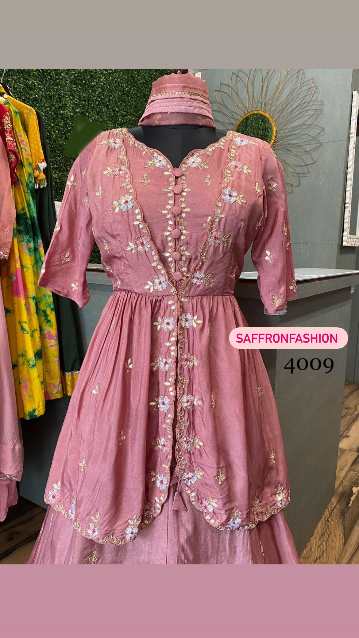 Peplum styled kurta dress - Saffronfashionindia