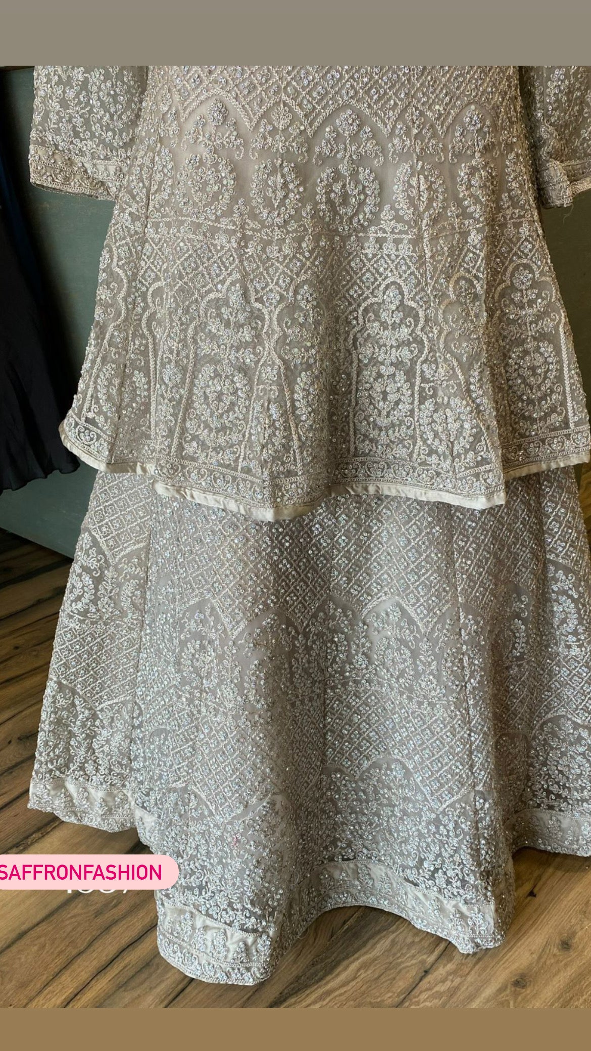 Orvi peplum styled kurta dress - Saffronfashionindia
