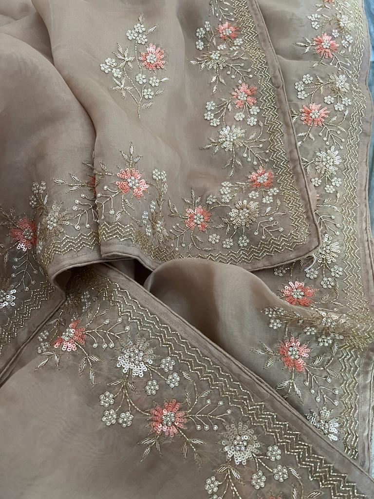 Mishika organza saree - Saffronfashionindia