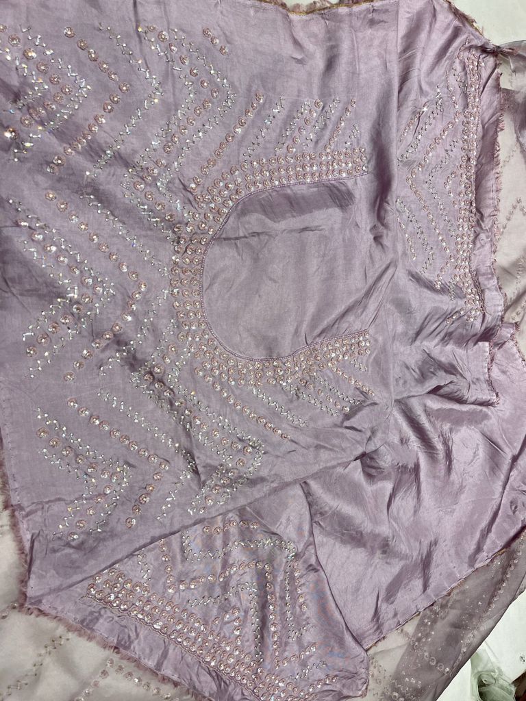 Ivara organza zardosi saree - Saffronfashionindia