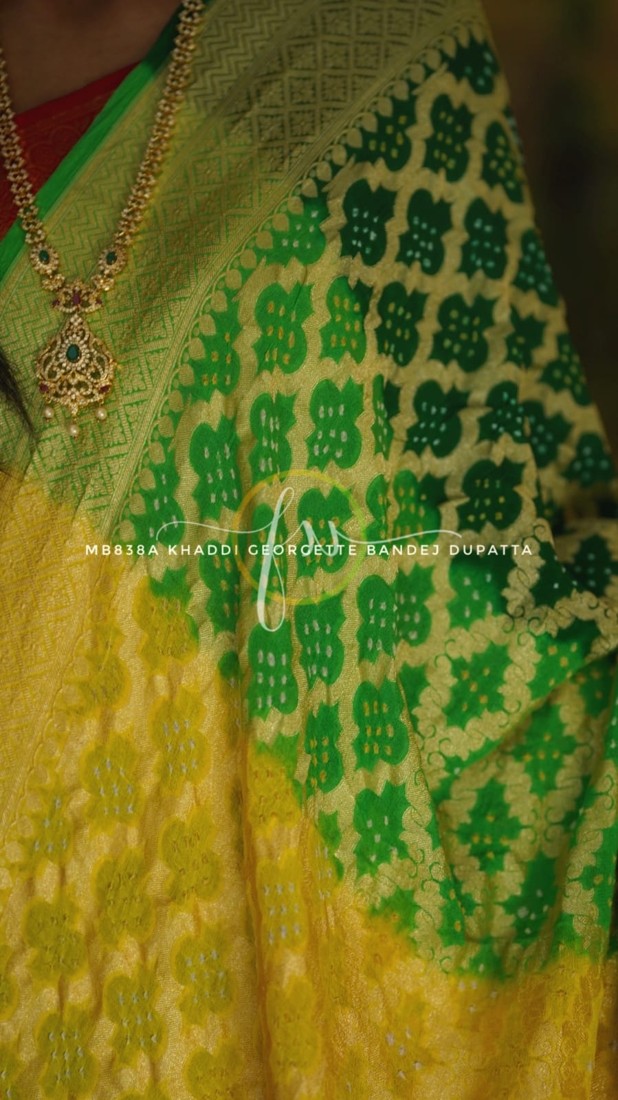 Colourful bandhej dupatta/beautiful dupatta - Saffronfashionindia