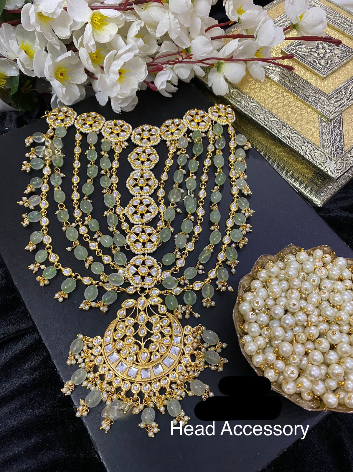 Aarzo Kundan maathapatti - Saffronfashionindia