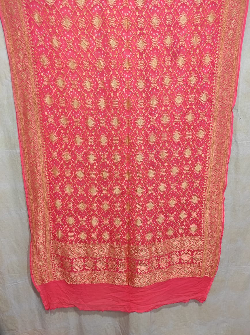 Sushina bandhani dupatta - Saffronfashionindia