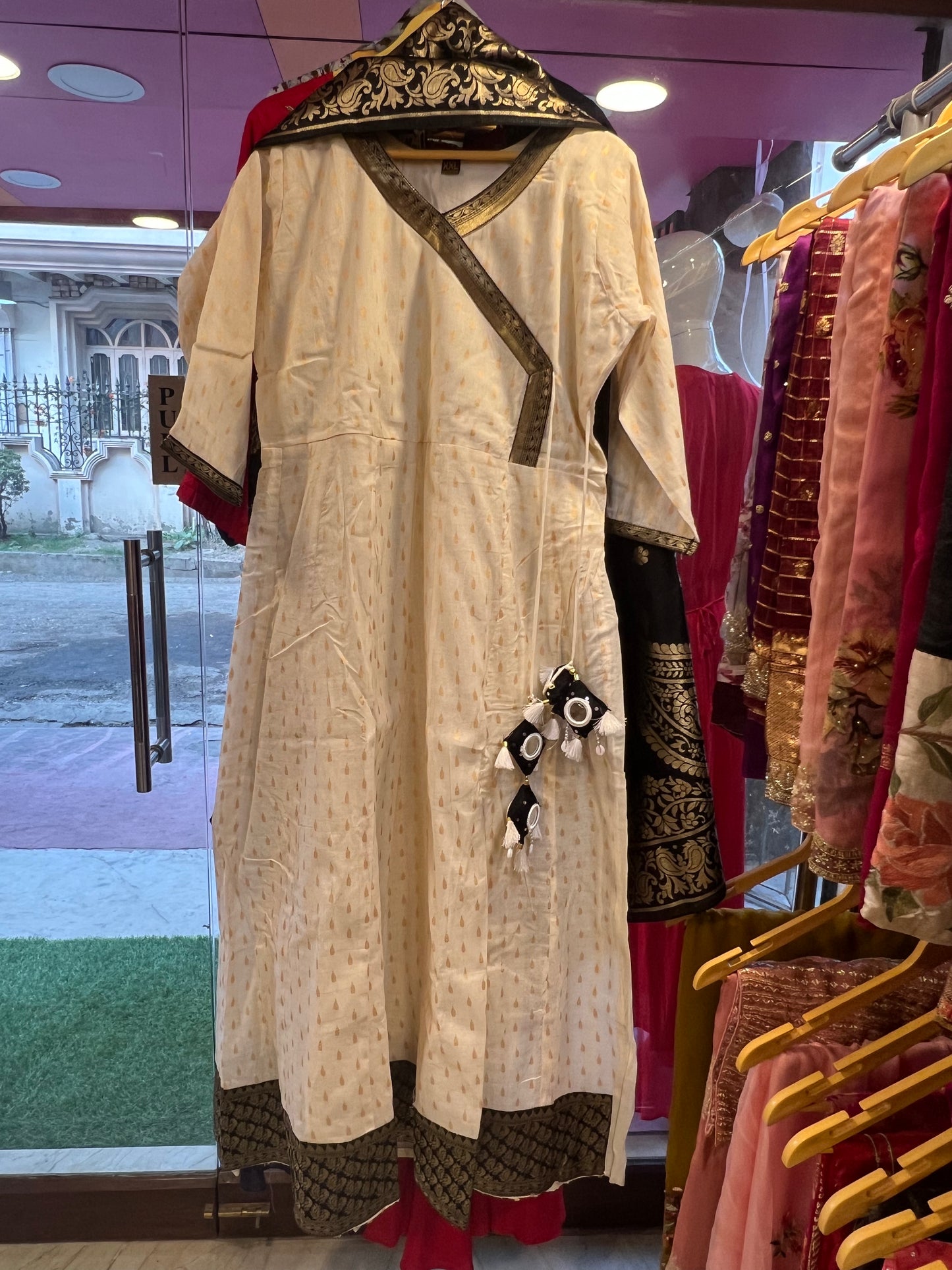 Charu angrakha styled Kurti - Saffronfashionindia