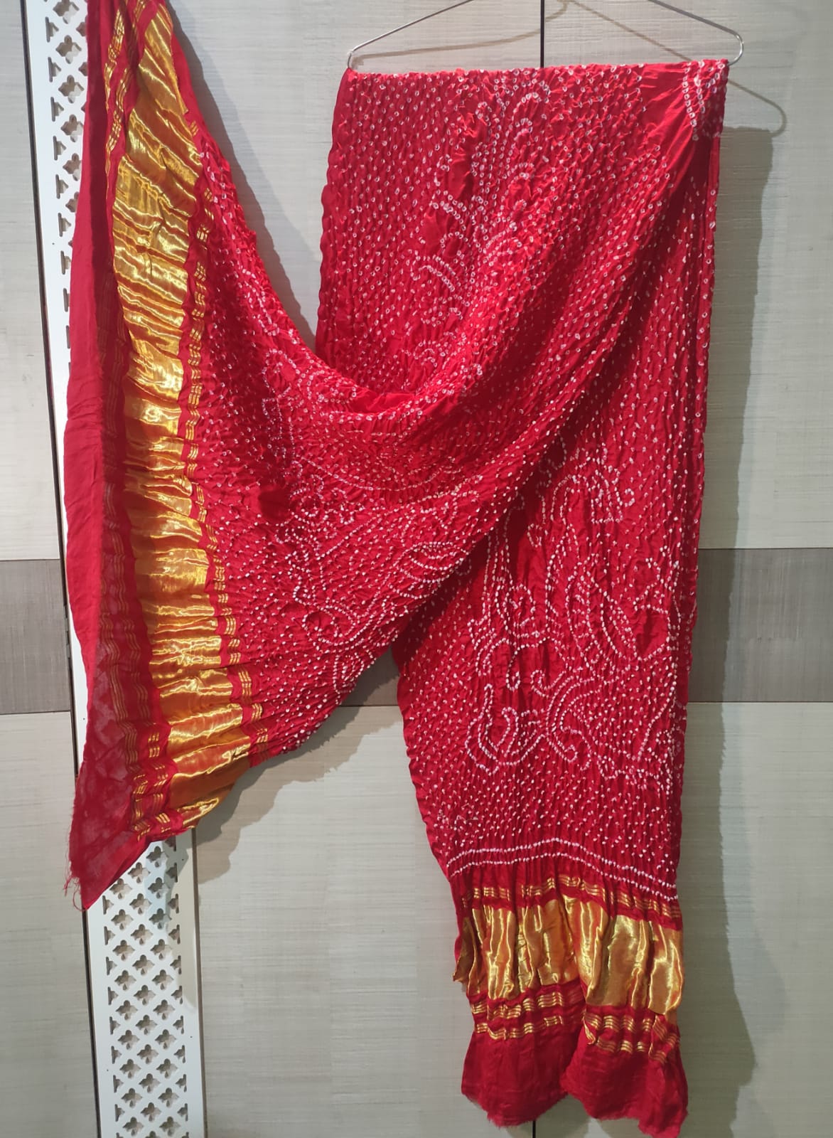 Peacock inspired gajji silk dupatta - Saffronfashionindia