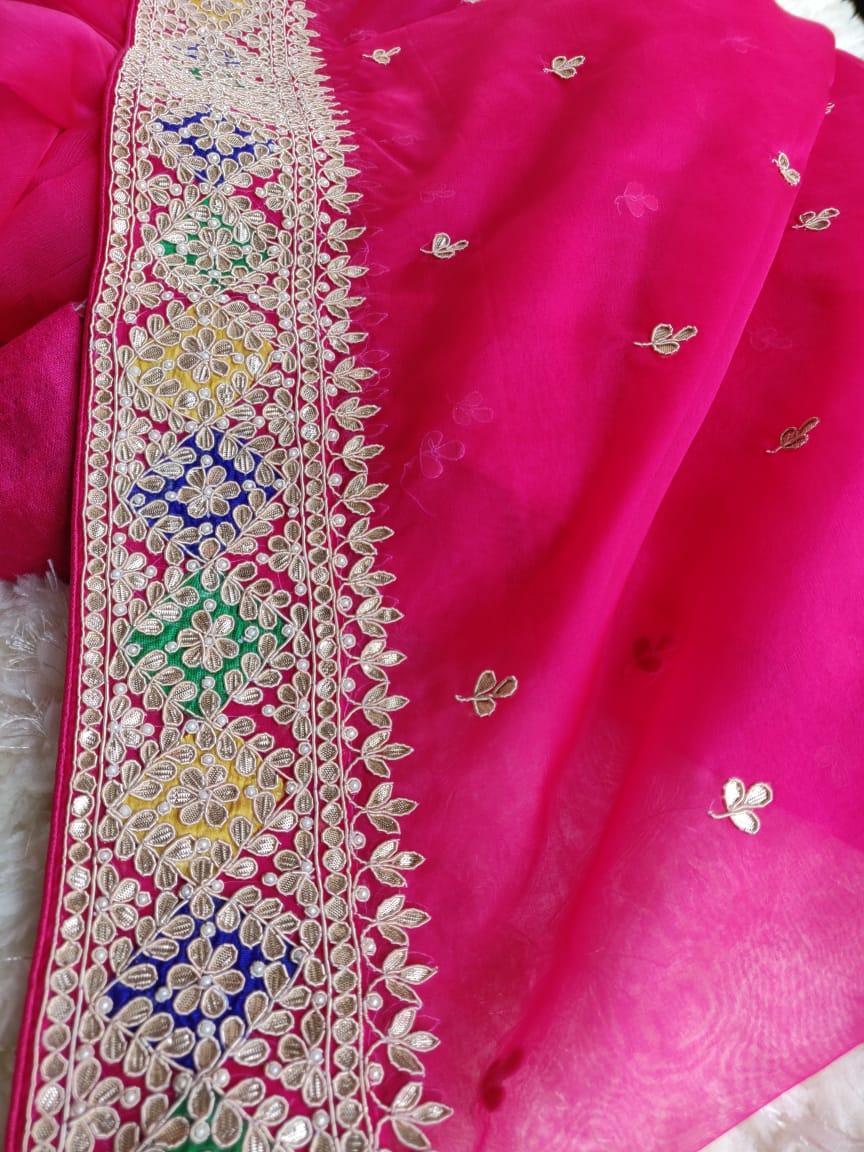Rani gottapatti saree - Saffronfashionindia