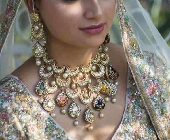 Navratri inspired necklace set - Saffronfashionindia