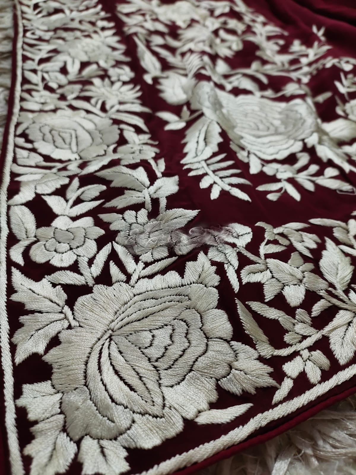 Gulband Parsi gara saree - Saffronfashionindia