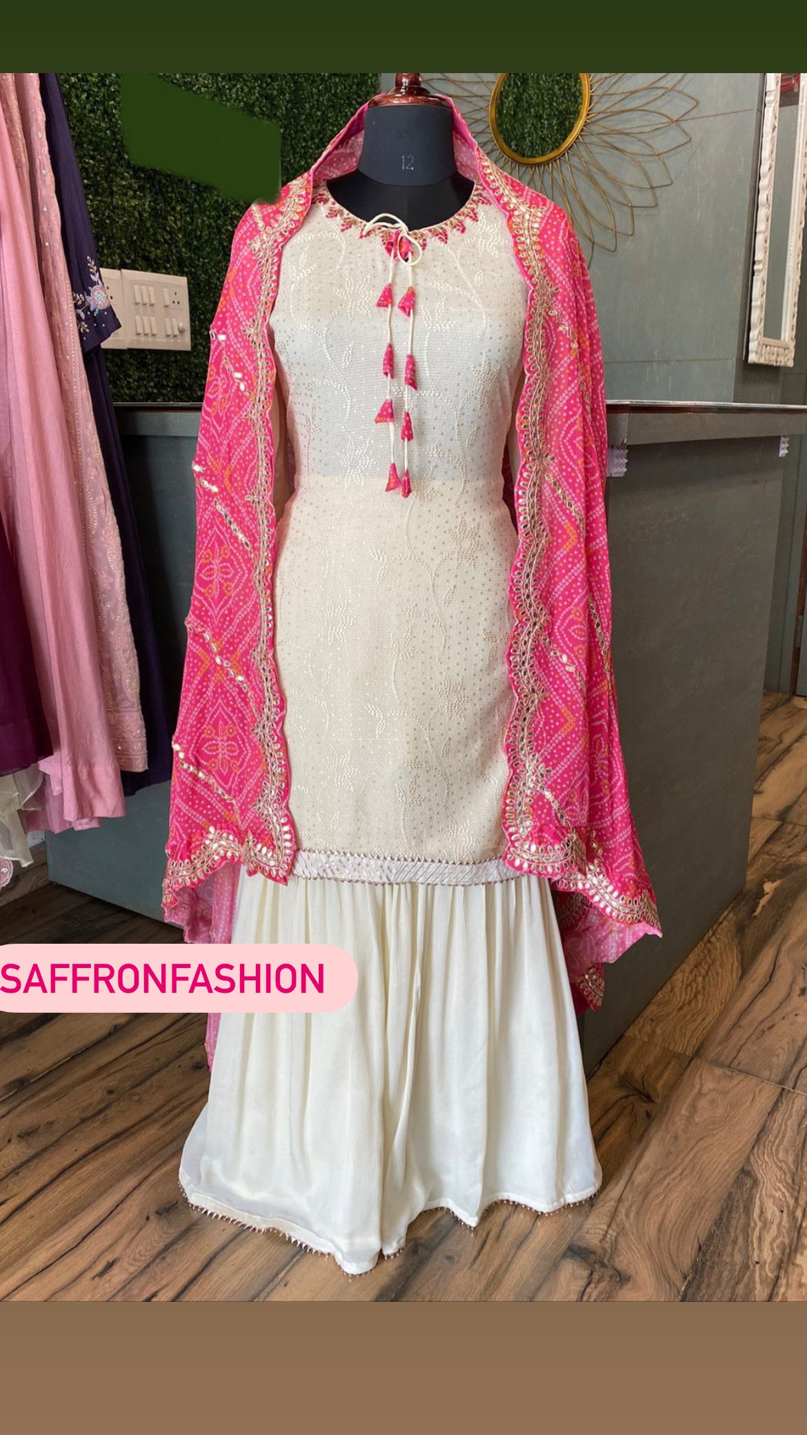Civina gharara set - Saffronfashionindia
