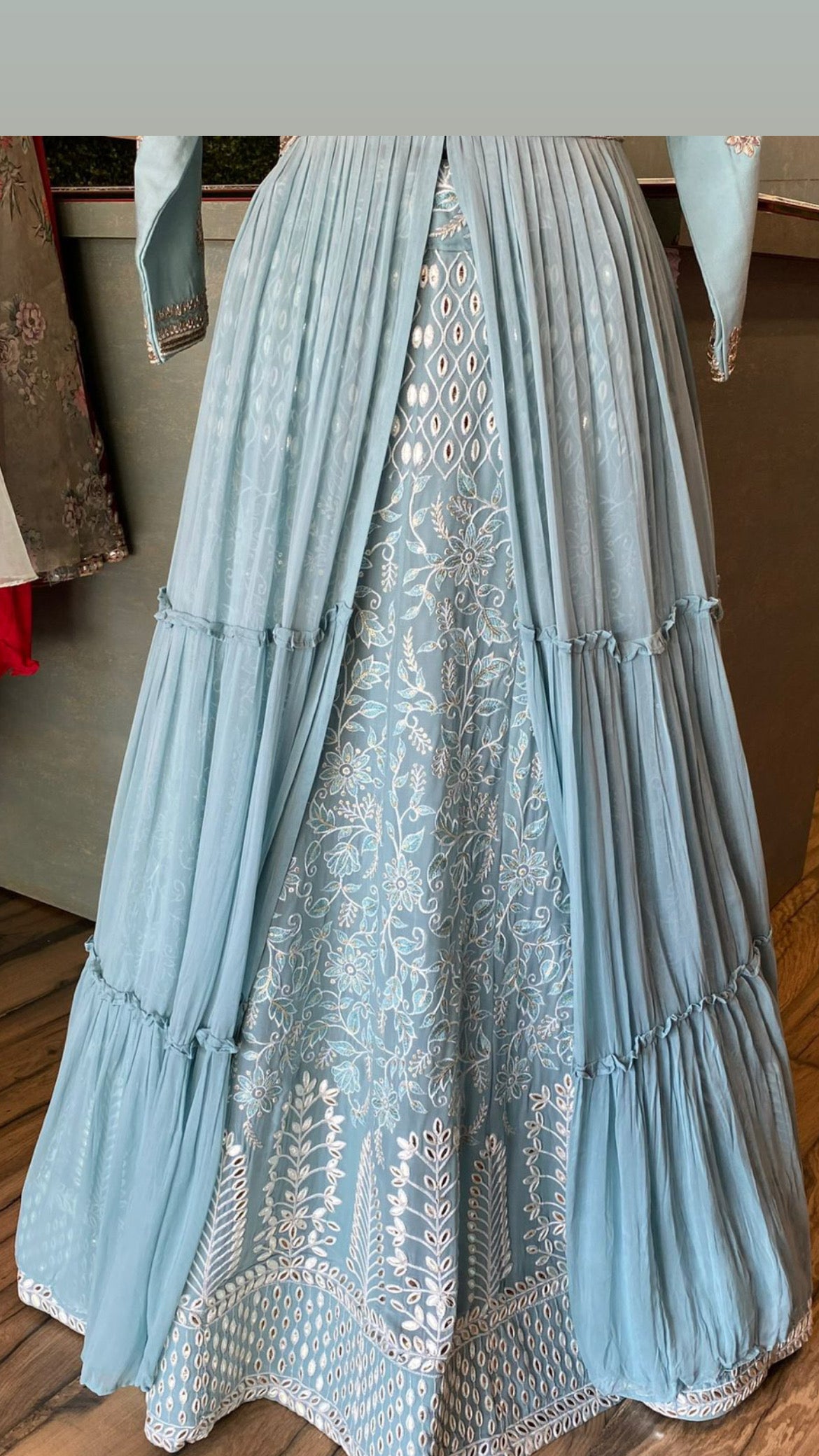 Edhas gorgette Kurta dress - Saffronfashionindia