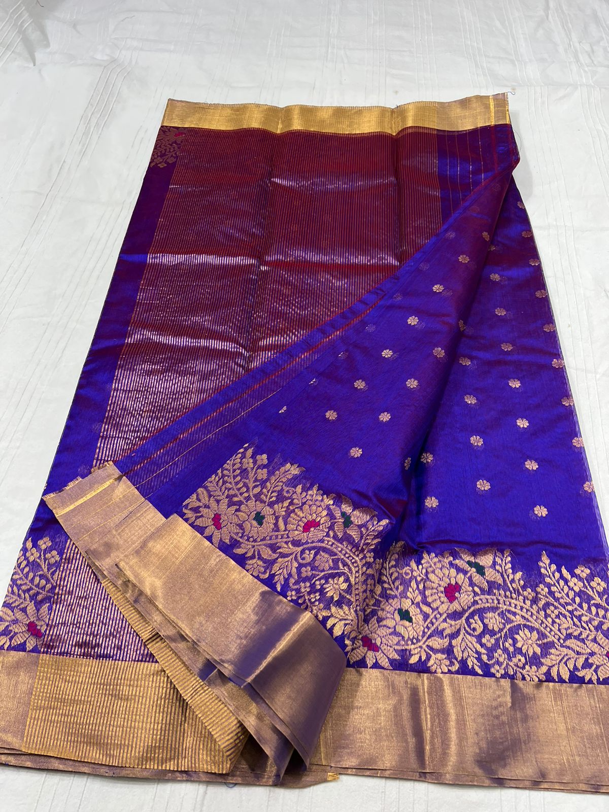 Niharika Chanderi Pattu saree - Saffronfashionindia