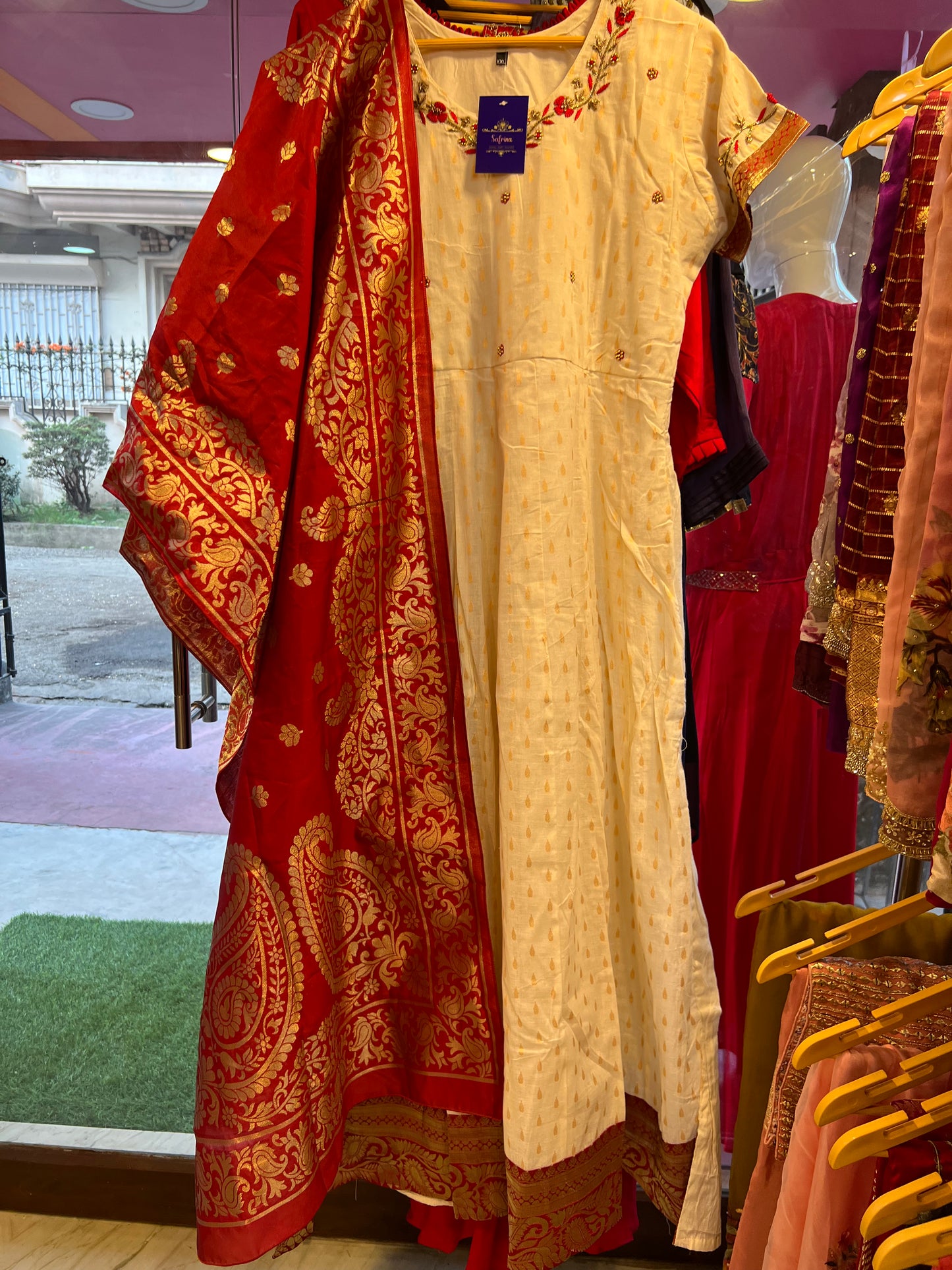 Ranisha Kurti dupatta set - Saffronfashionindia