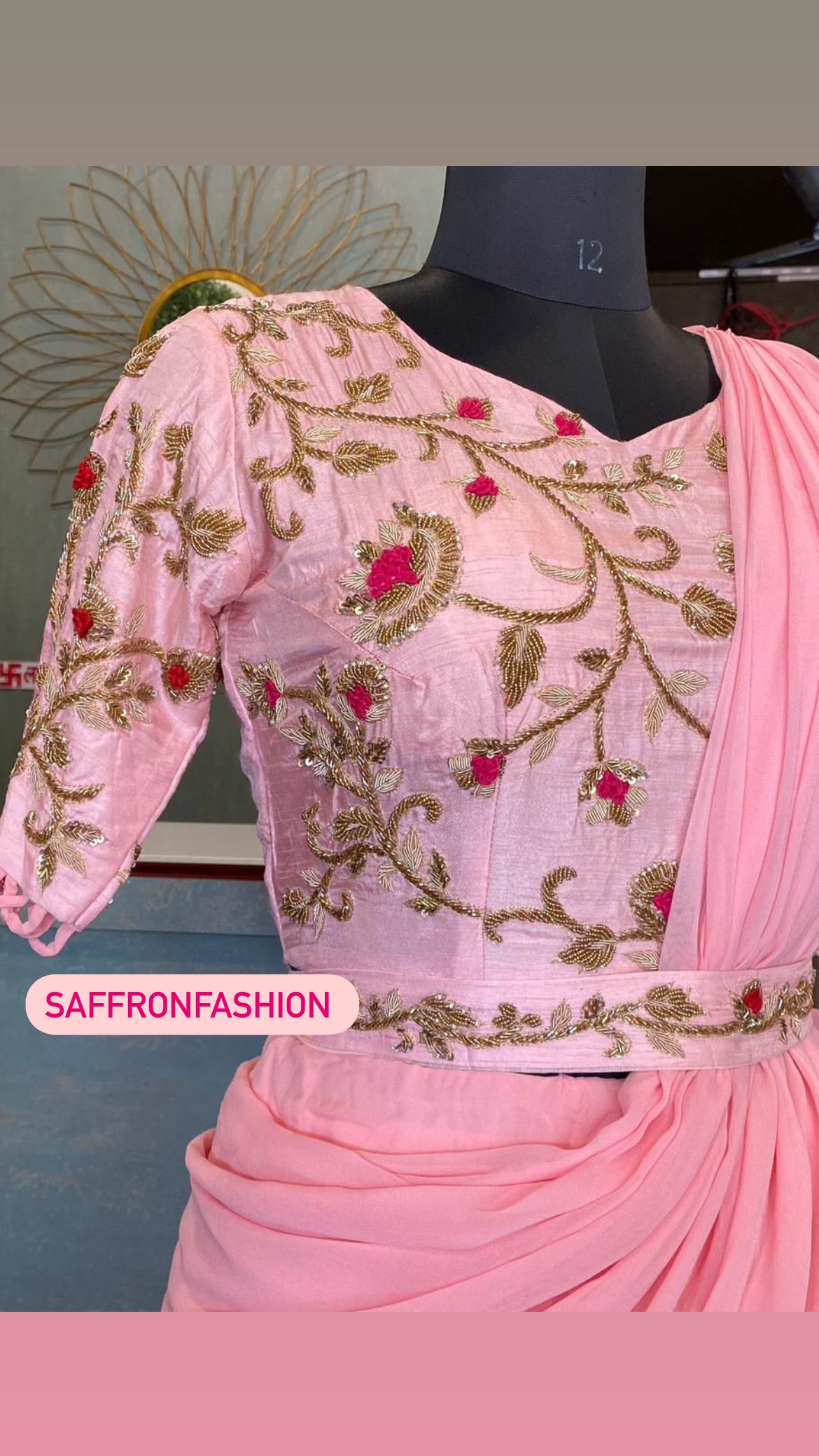 Pinkilla indowestern beautiful dress - Saffronfashionindia