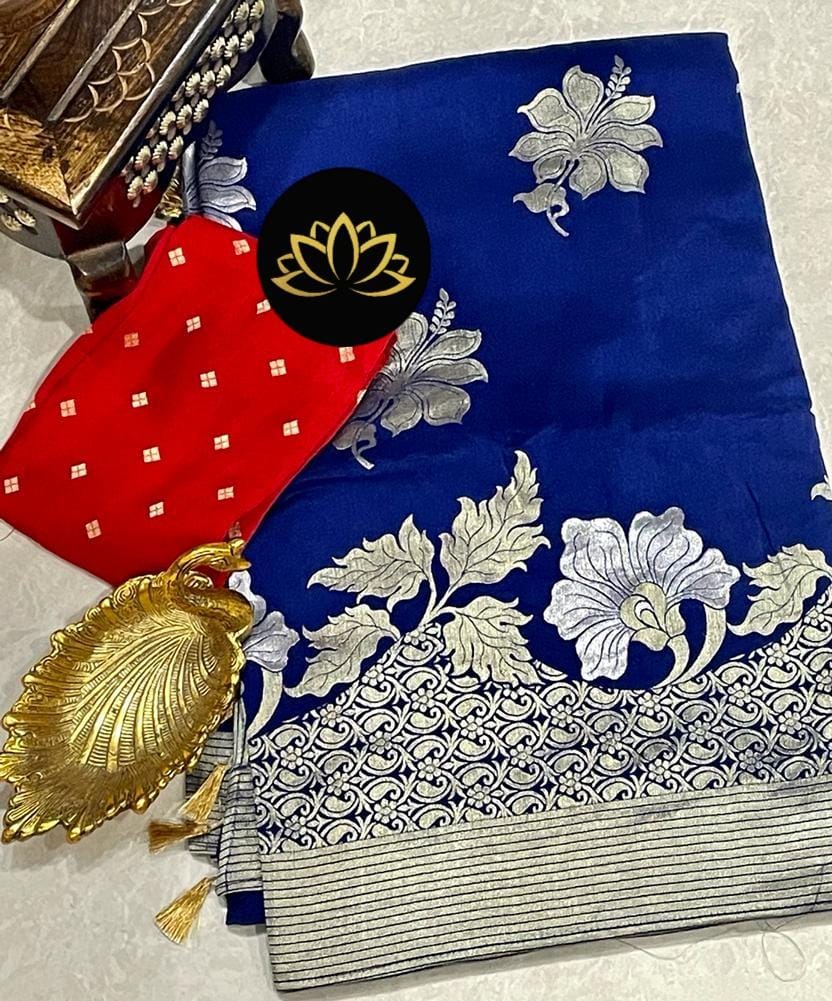 Gulshan moonga saree - Saffronfashionindia