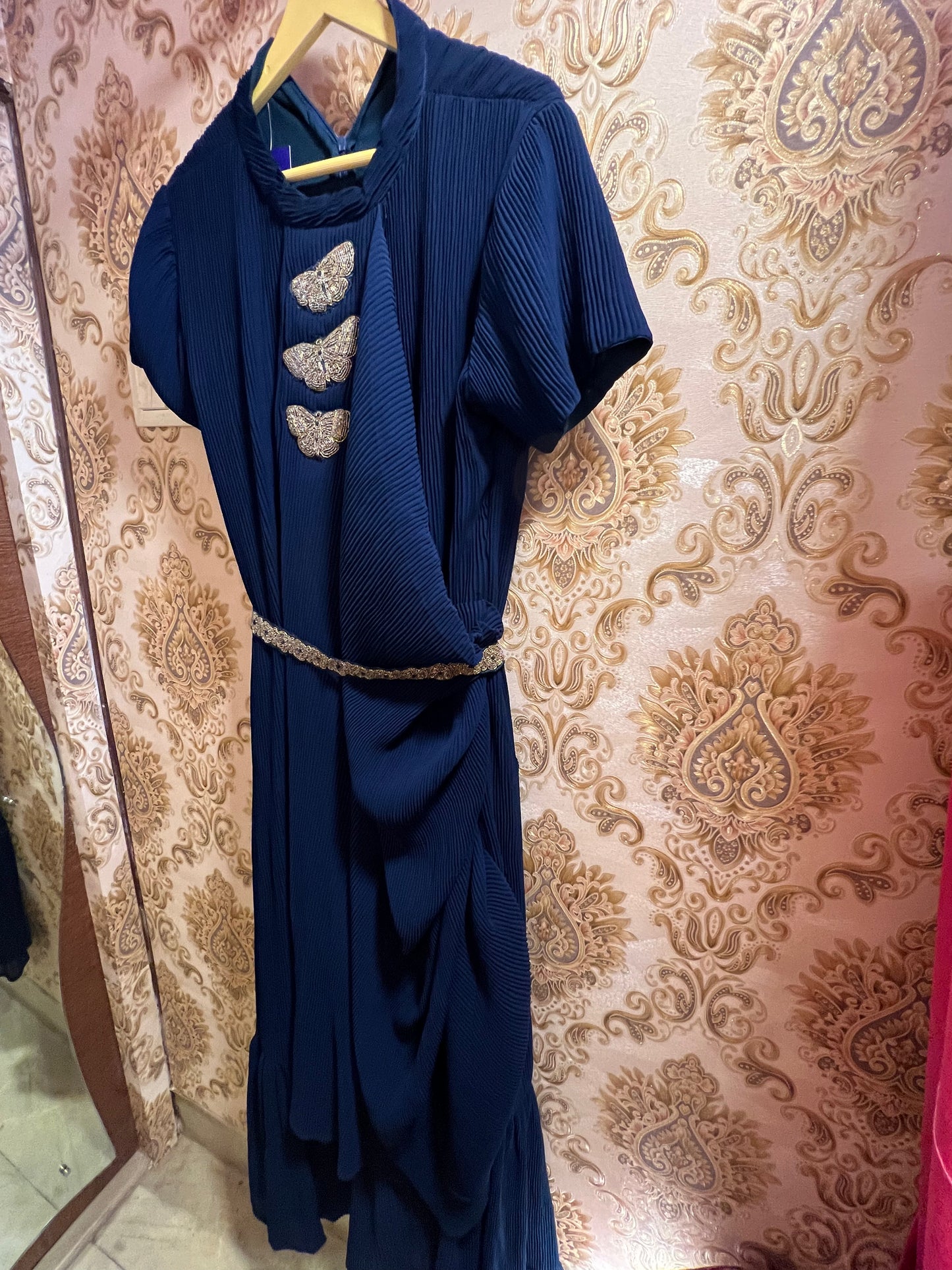 Ninza crepe gown - Saffronfashionindia