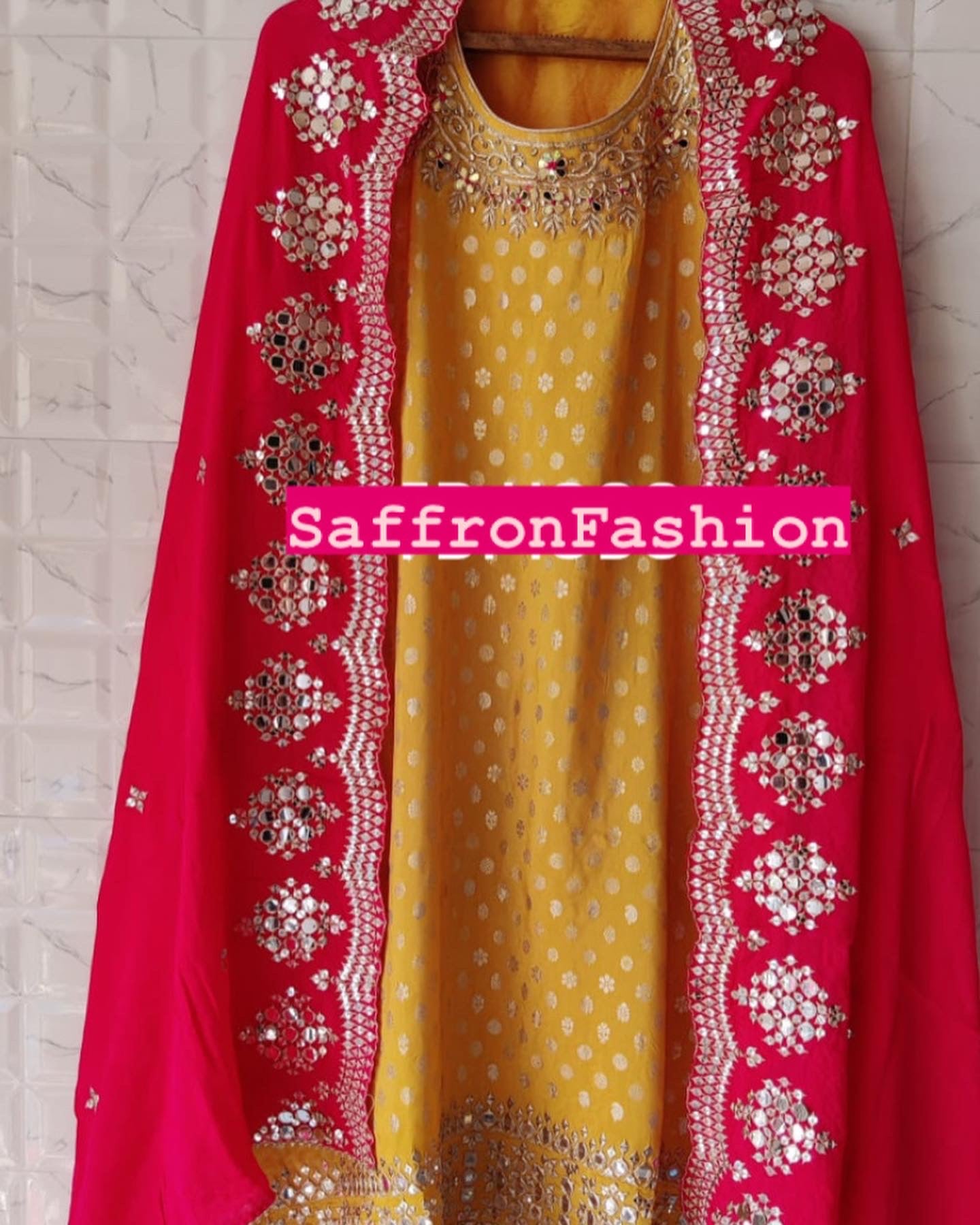 Ashley sharara dress - Saffronfashionindia