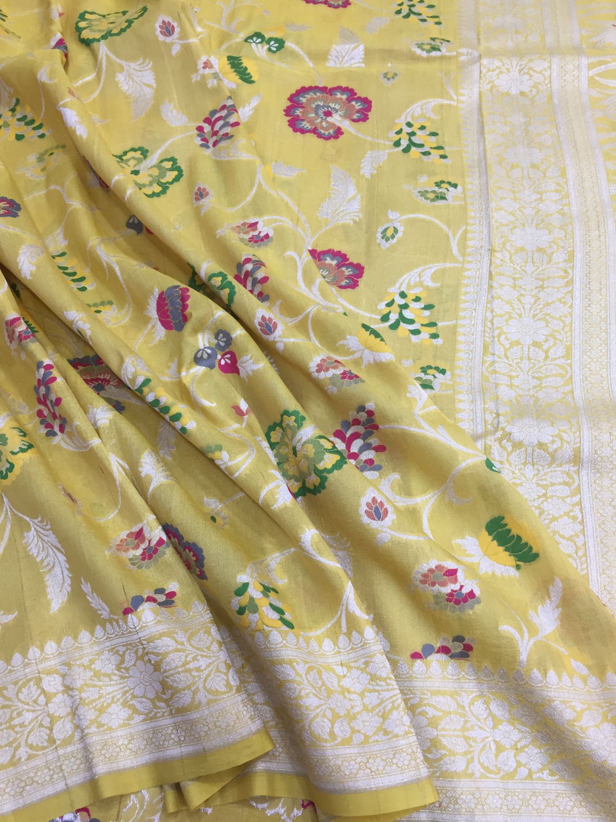 Khaddi tussar jangla saree - Saffronfashionindia