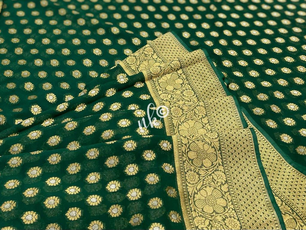 Vanis georgette saree - Saffronfashionindia