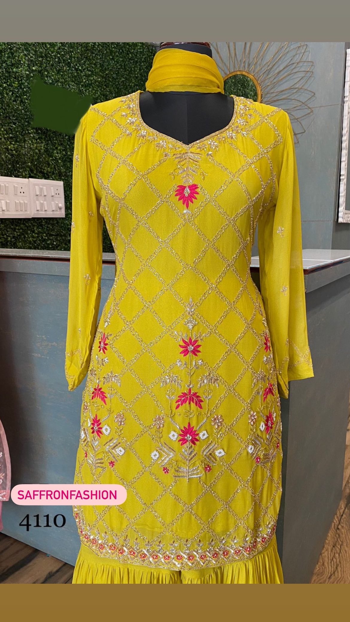 Yani gharara dress - Saffronfashionindia