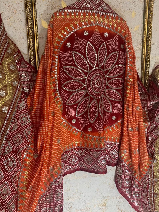 Gumnami haji silk dupatta - Saffronfashionindia