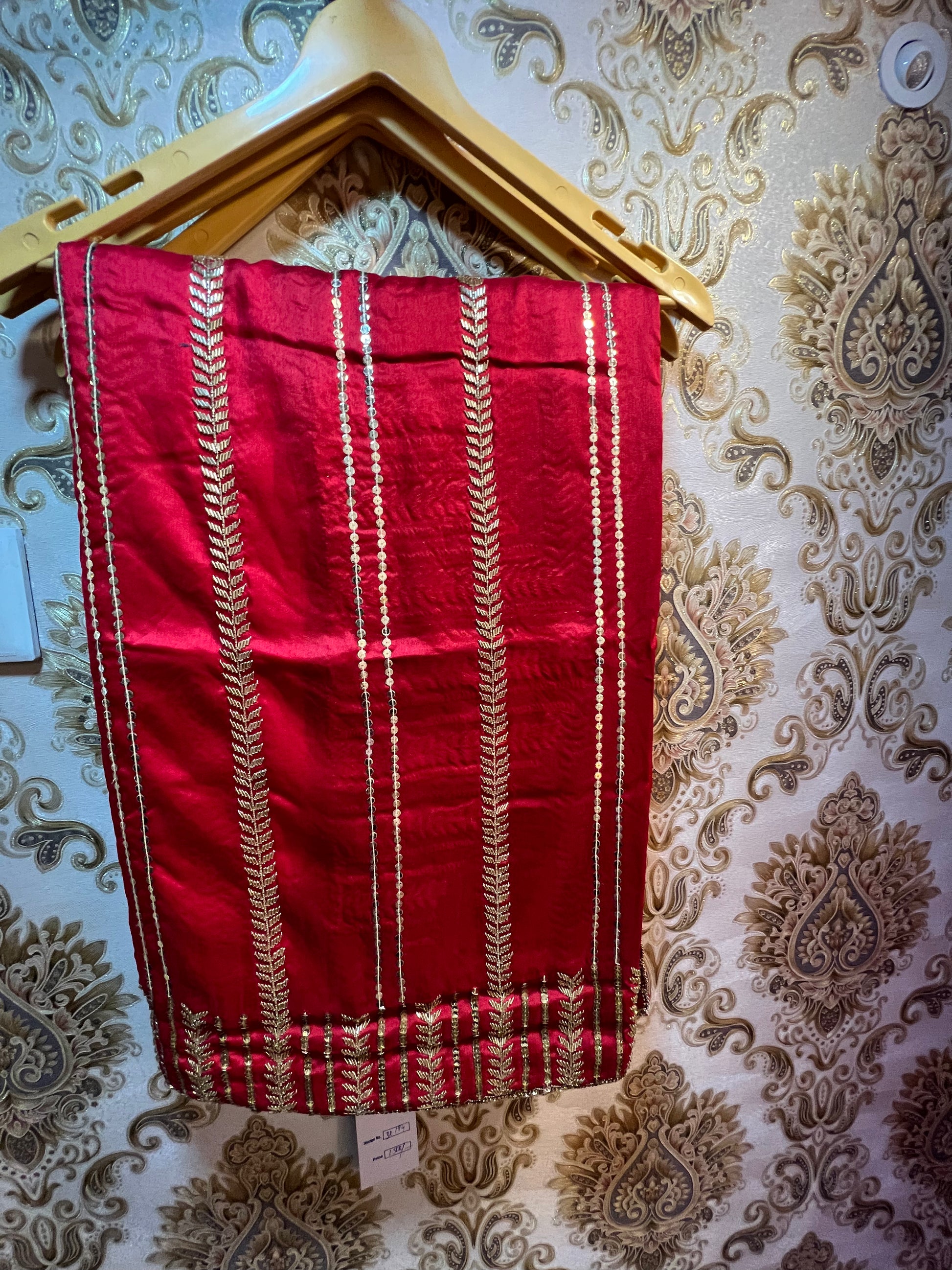 Valentine red beautiful saree - Saffronfashionindia