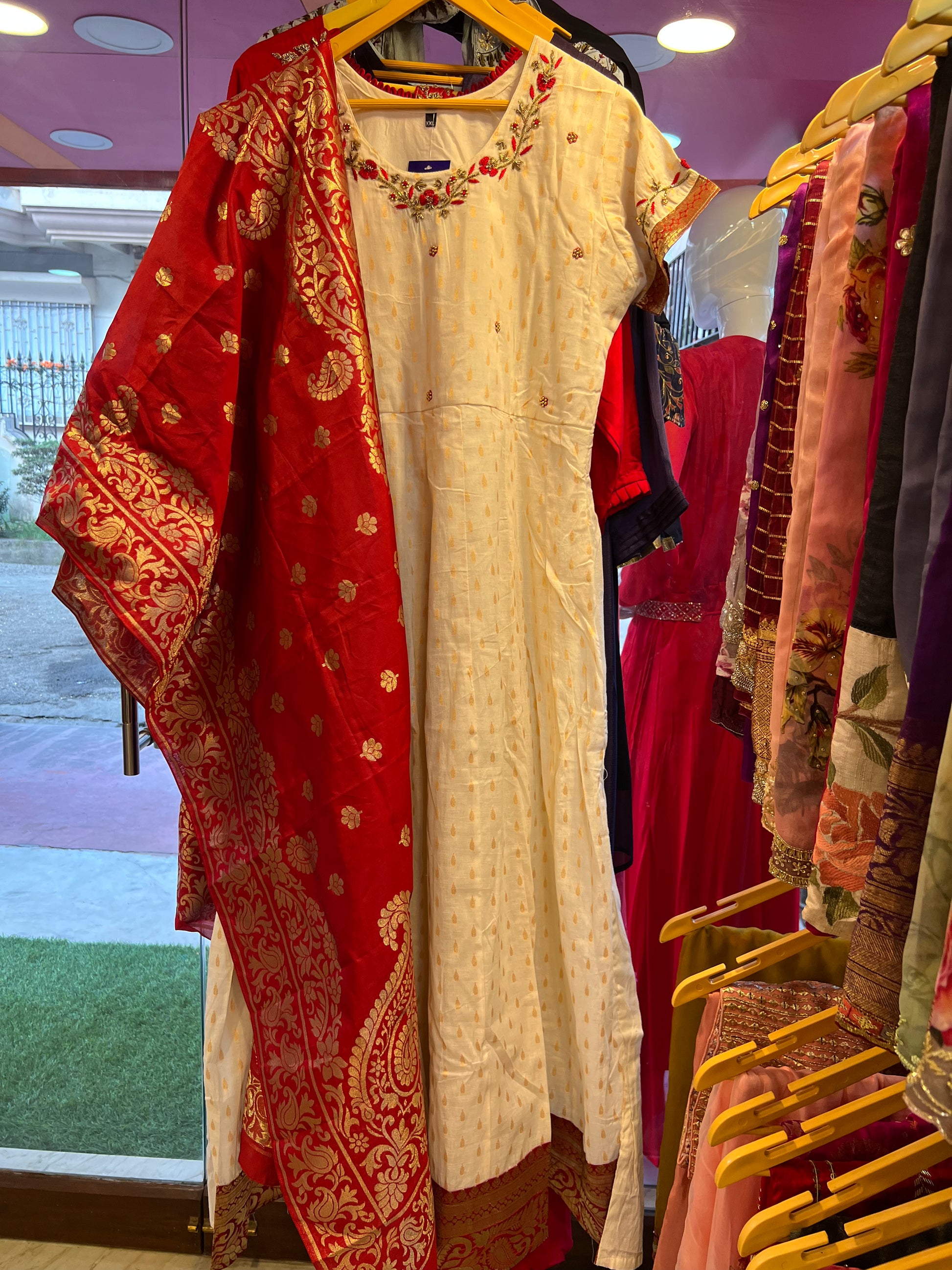 Ranisha Kurti dupatta set - Saffronfashionindia