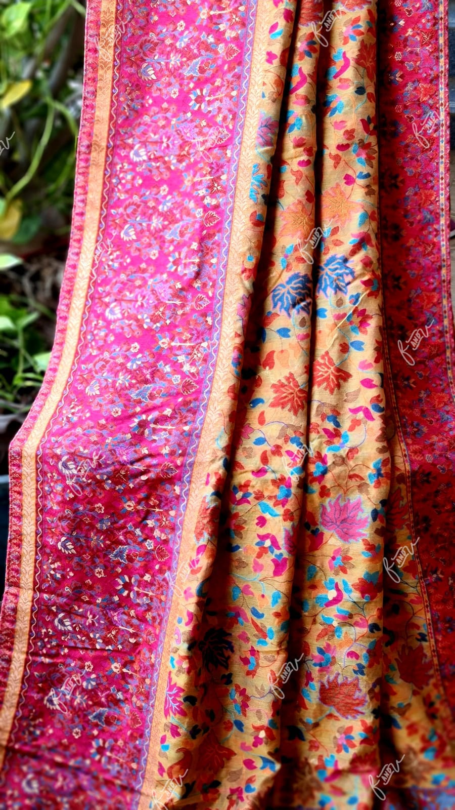 Kashmiri inspired Kani silk saree - Saffronfashionindia
