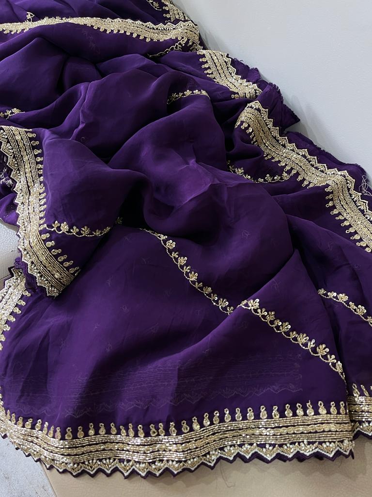 Nivesha organza saree - Saffronfashionindia