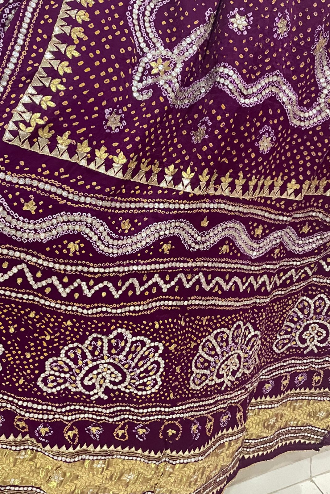 Guinea gaji silk dupatta - Saffronfashionindia