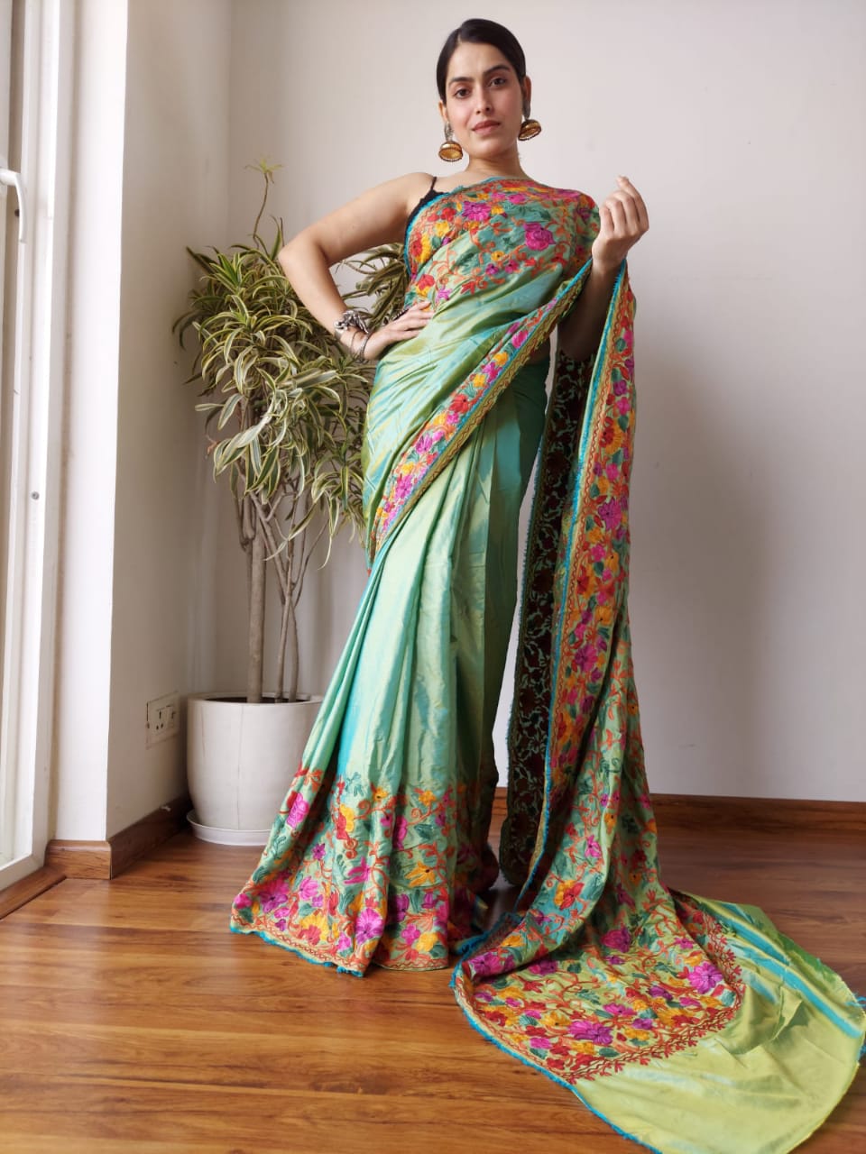 Pinata Embroideredsaree/saree/sari - Saffronfashionindia