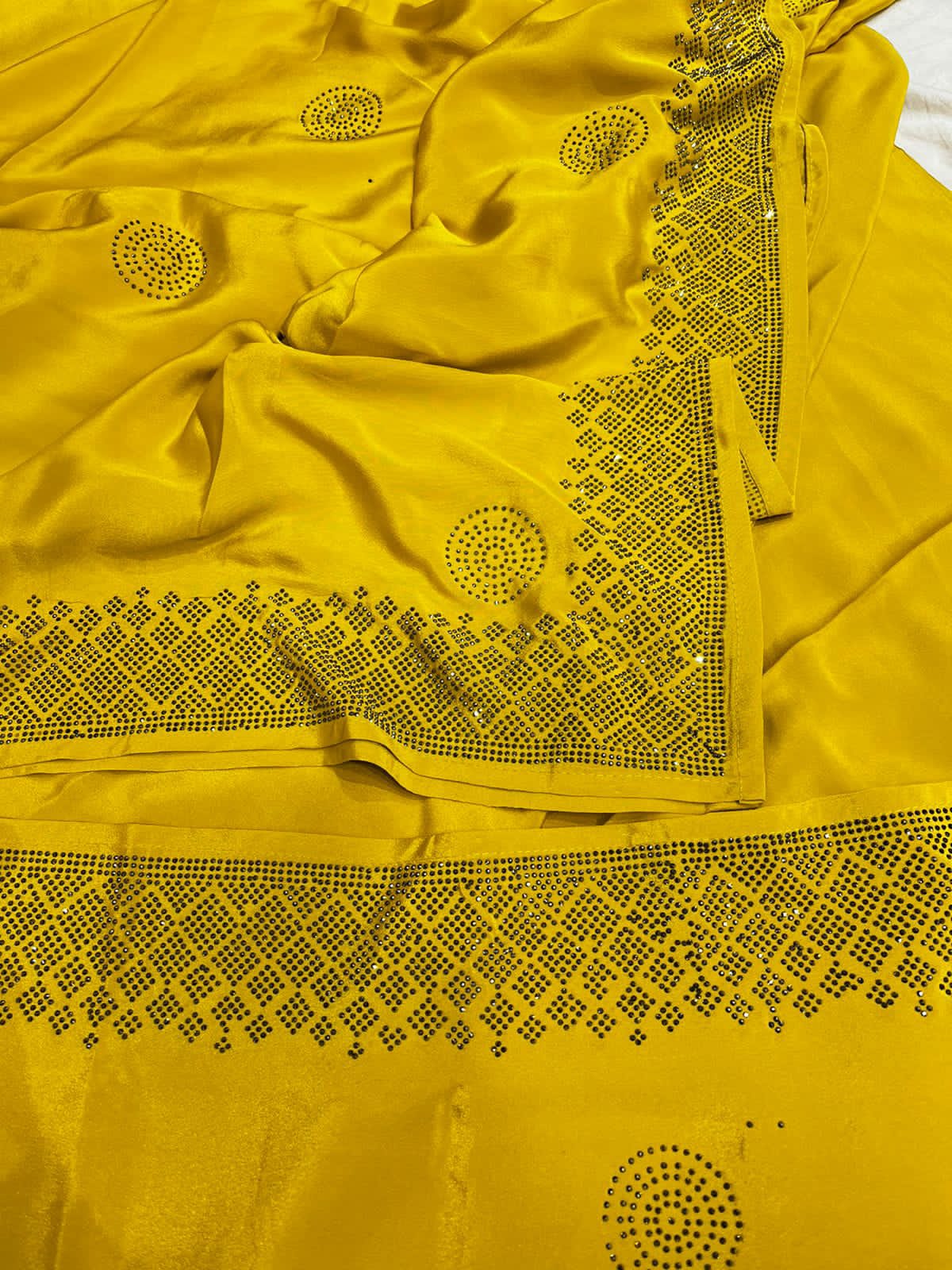 Valeria satin saree - Saffronfashionindia