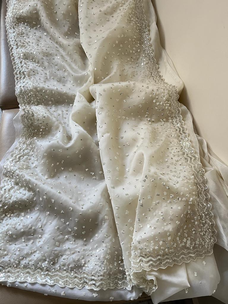 Trending organza saree - Saffronfashionindia
