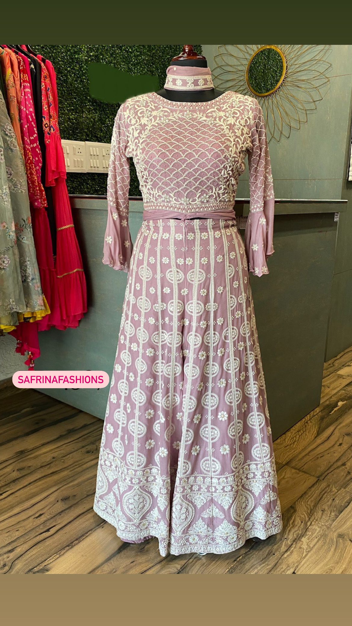 Labi gorgette kurta dress - Saffronfashionindia