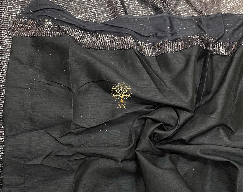 Shaded sequence styled saree - Saffronfashionindia