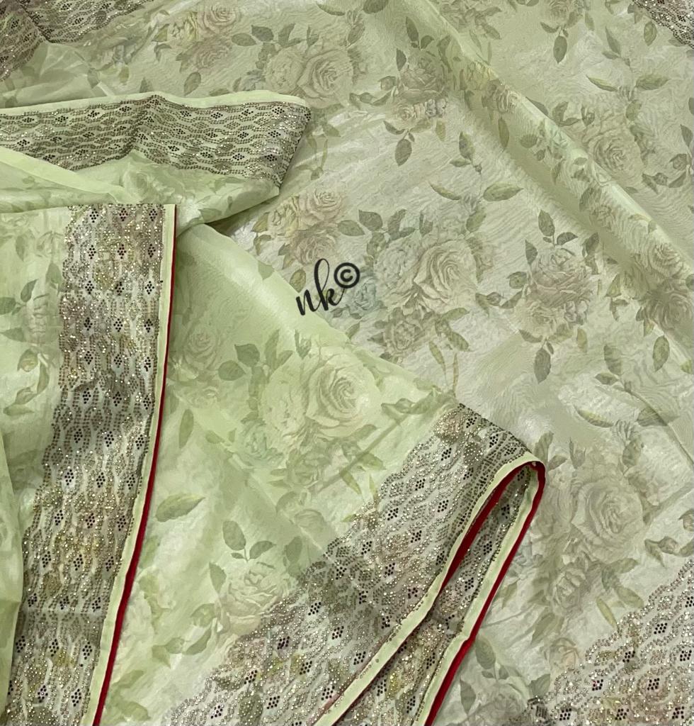 Fairly Pearl saree - Saffronfashionindia
