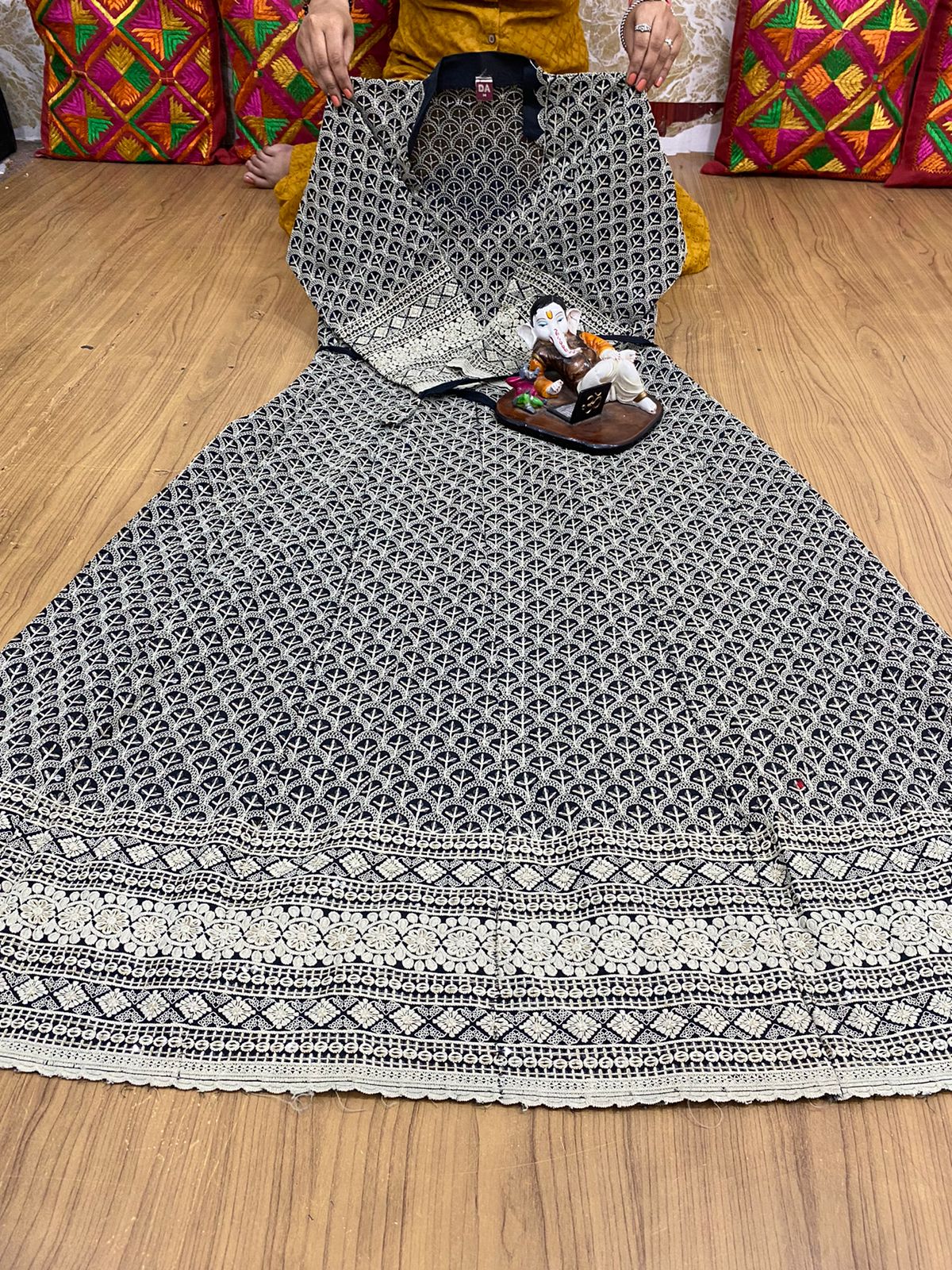 Chikankari Anarkali kurta - Saffronfashionindia
