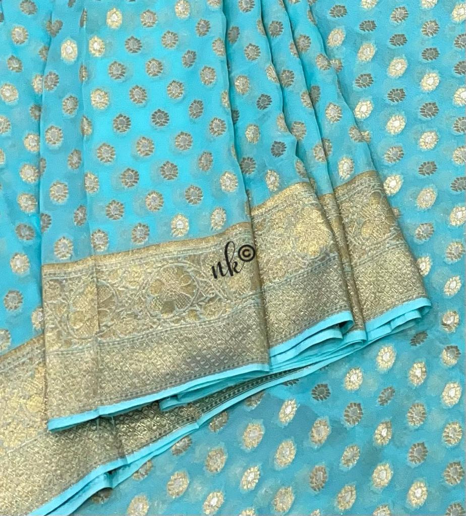 Vanis georgette saree - Saffronfashionindia