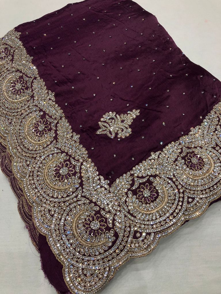Prapti satin saree - Saffronfashionindia