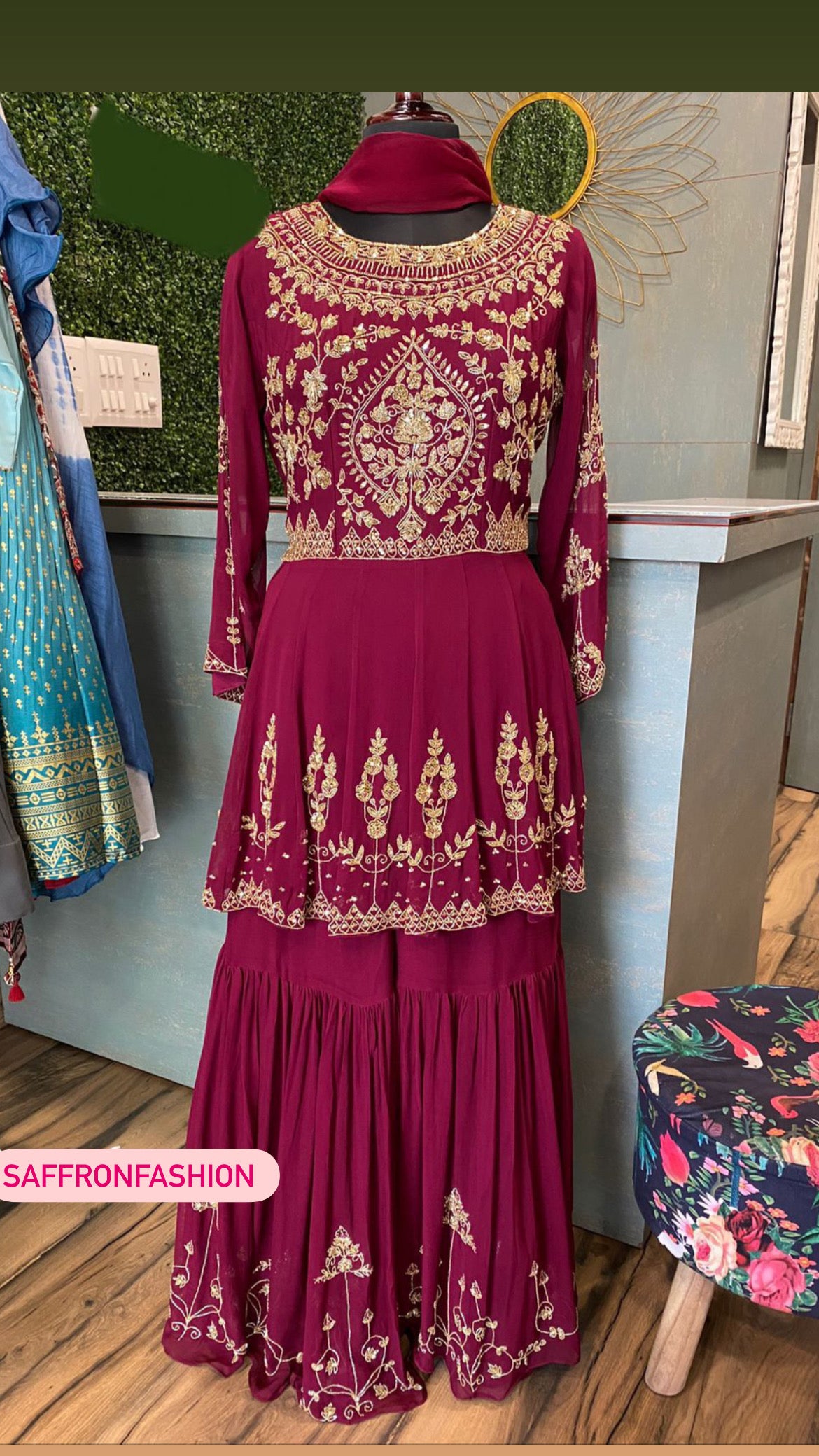Faizana kurta dress - Saffronfashionindia