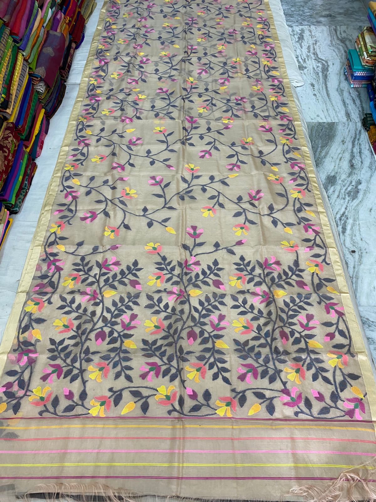 Rupmahala tantuj jamdani saree - Saffronfashionindia
