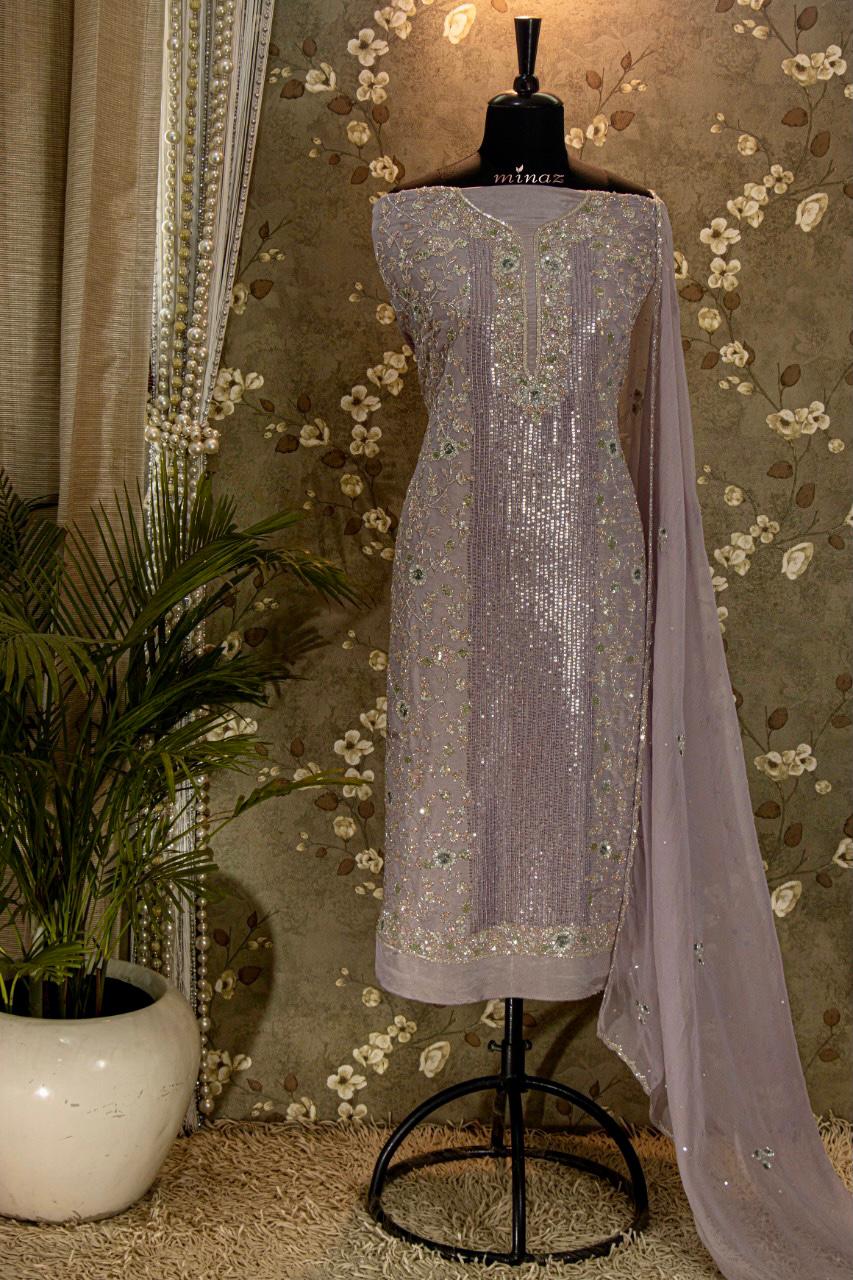 Marie shimmer tissue dress - Saffronfashionindia