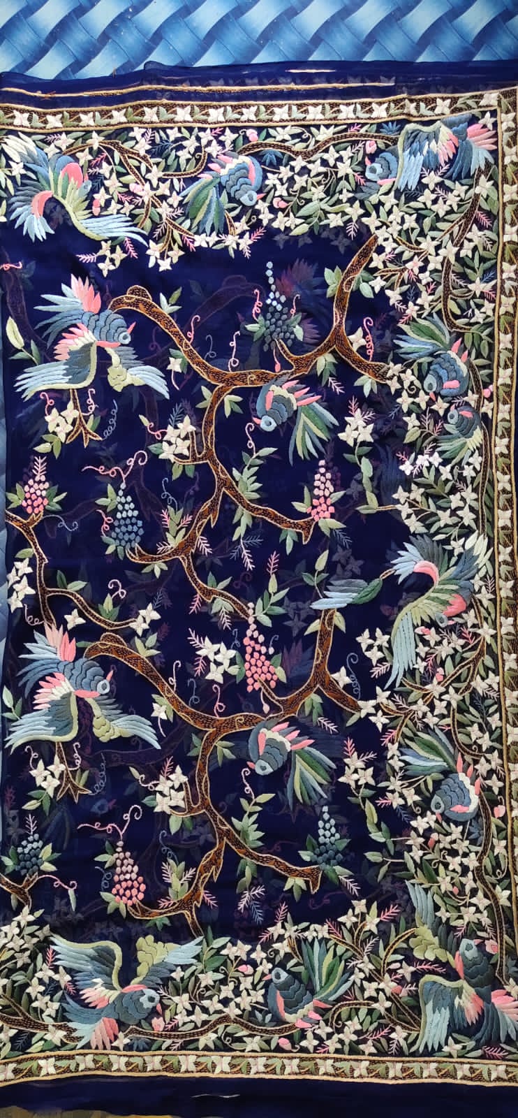 Rambia Parsi Authentic dupatta - Saffronfashionindia