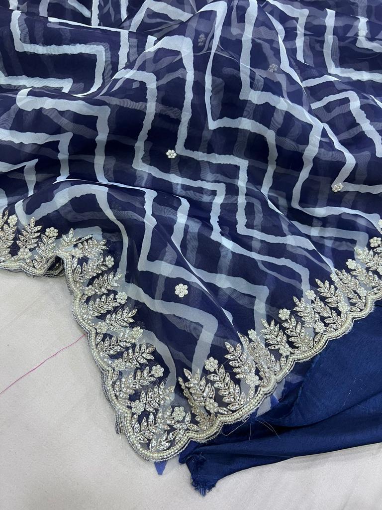 Falecia moti jarkan saree - Saffronfashionindia