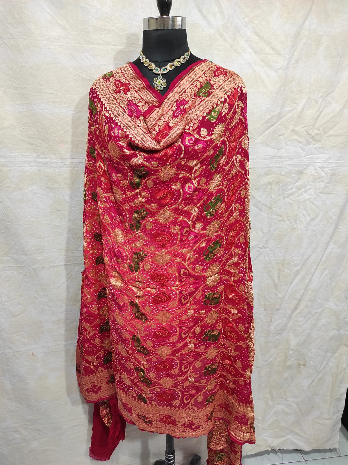 Kinjal Bandhani dupatta - Saffronfashionindia