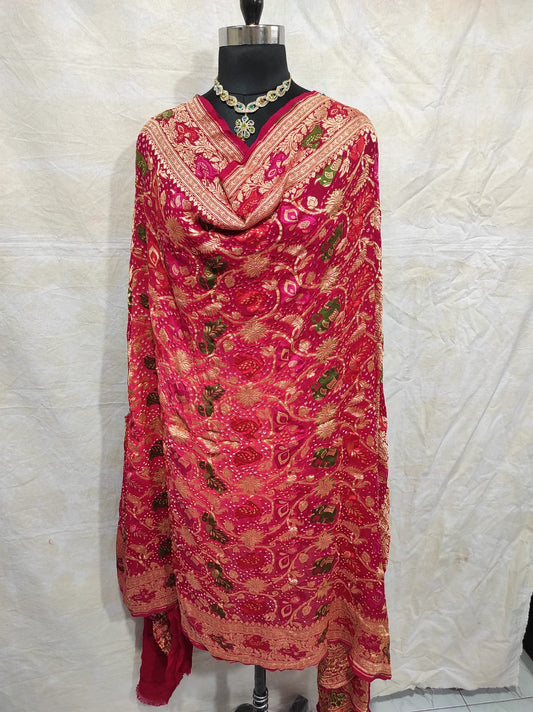 Kinjal Bandhani dupatta - Saffronfashionindia