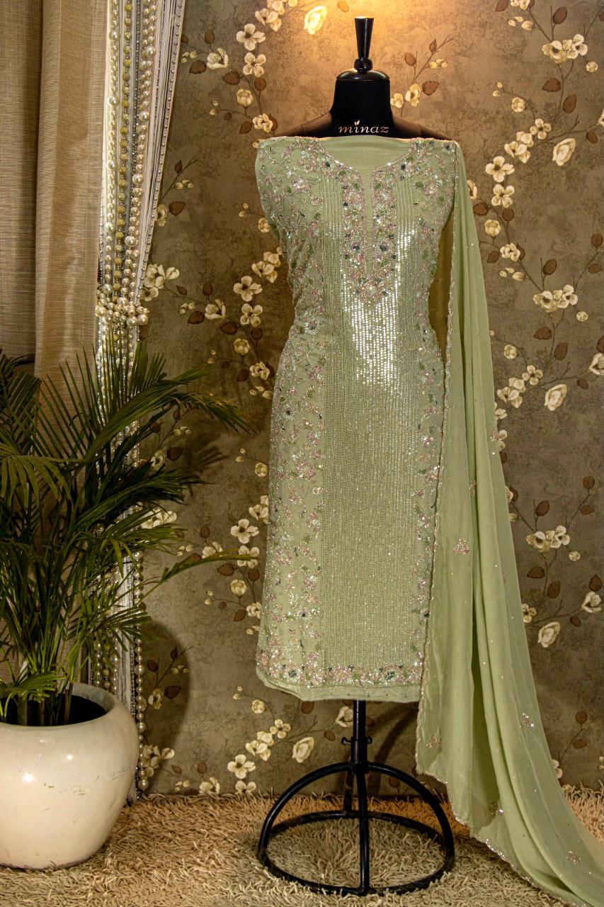 Silk tissue shimmer dress - Saffronfashionindia