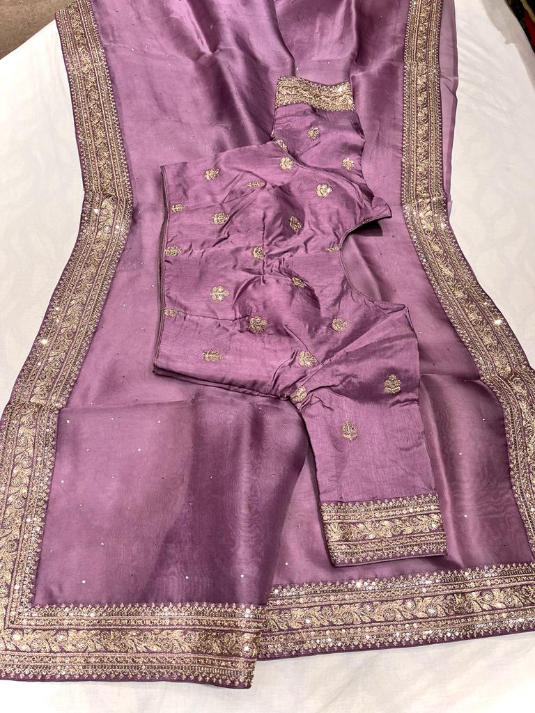 Fenicia saree/organza saree - Saffronfashionindia