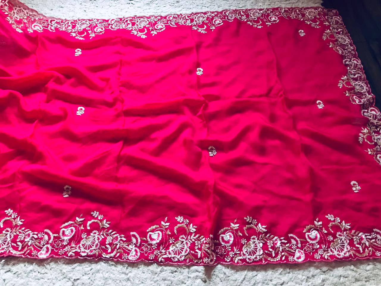 Shuvita organza posh saree - Saffronfashionindia